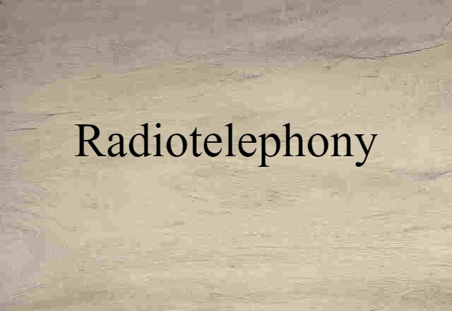 radiotelephony