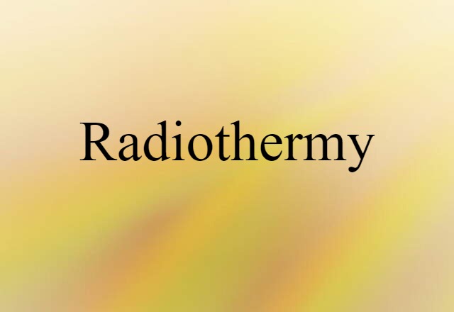 radiothermy