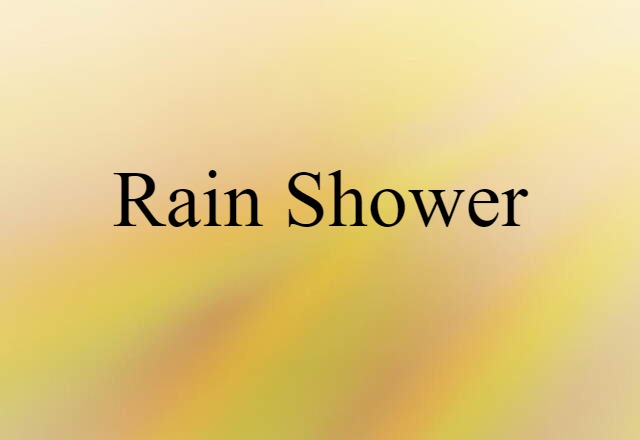 rain shower