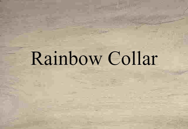 Rainbow-collar (noun) Definition, Meaning & Examples