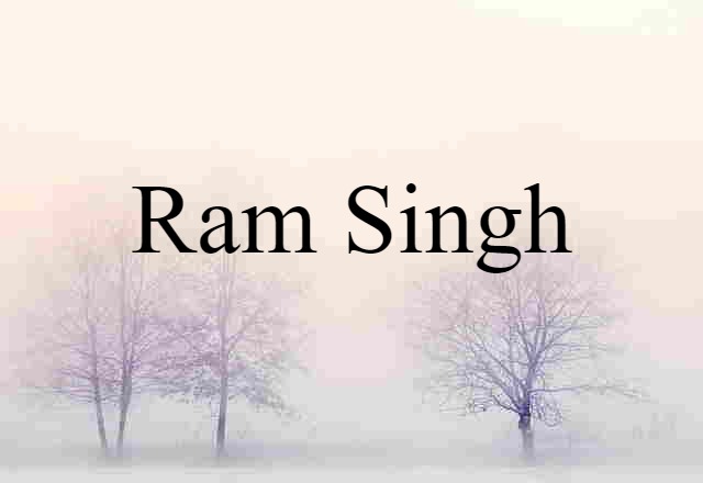 Ram Singh (noun) Definition, Meaning & Examples