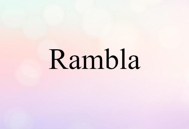 rambla