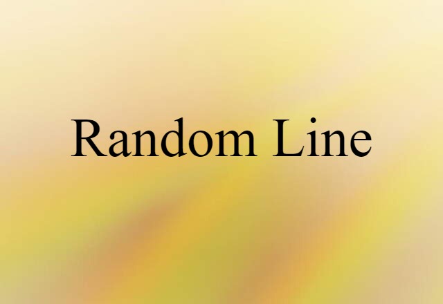 random line