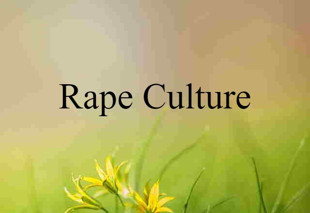 rape culture