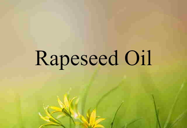 rapeseed oil