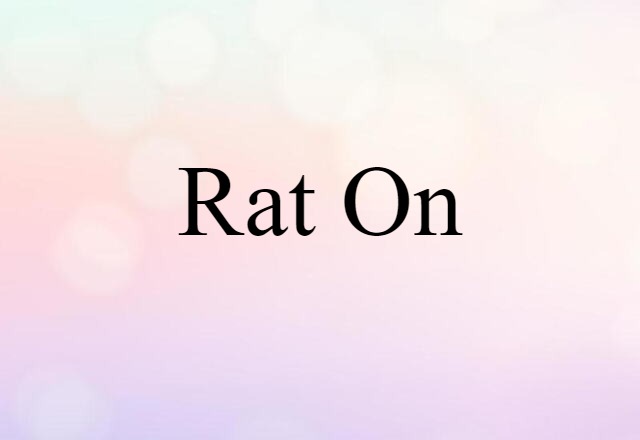 rat on