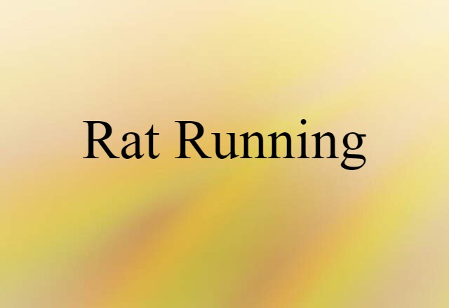 rat-running