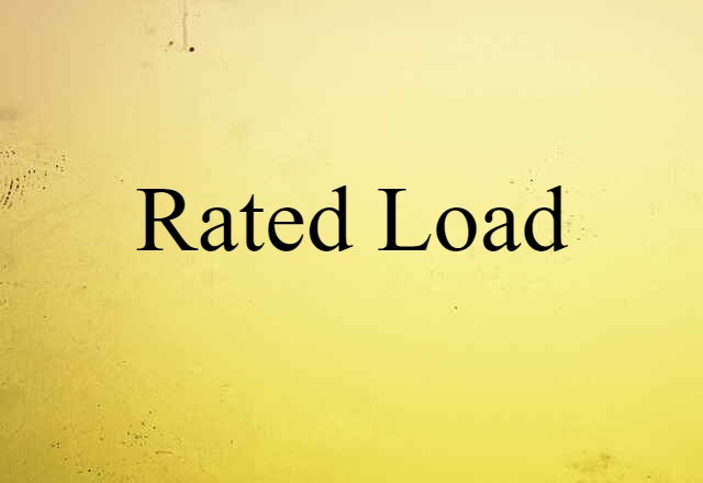 rated load