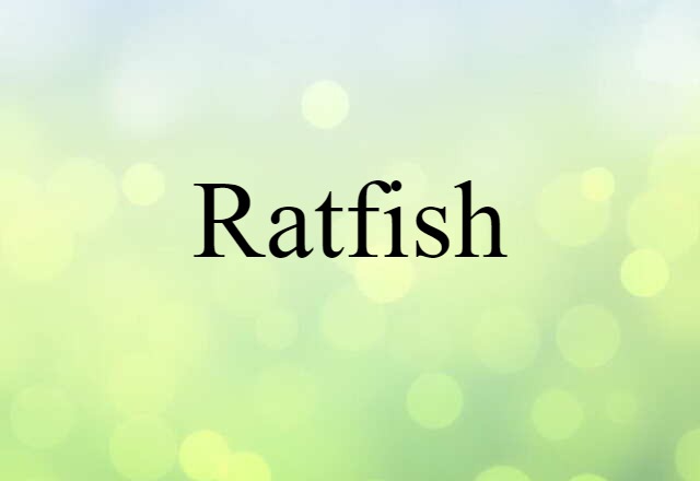 ratfish