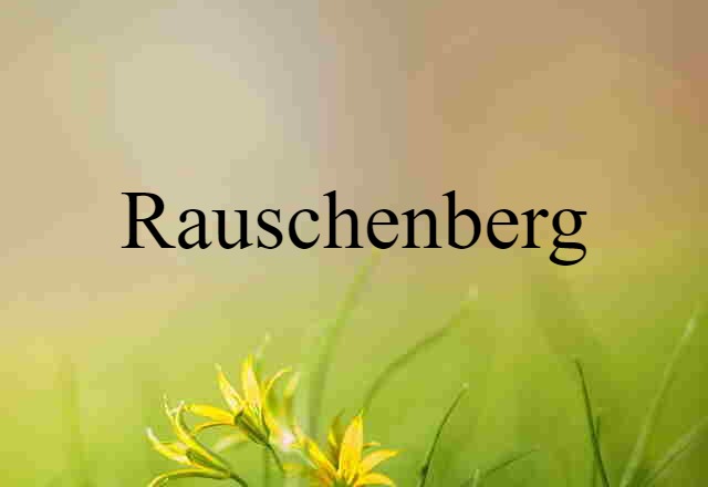 Rauschenberg