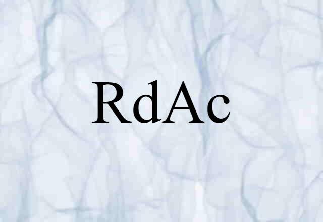 RdAc (noun) Definition, Meaning & Examples