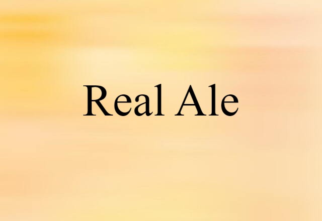 real ale