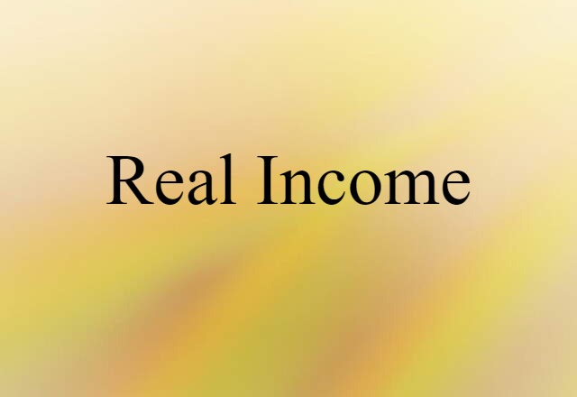 real income