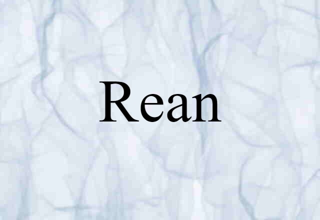 Rean (noun) Definition, Meaning & Examples