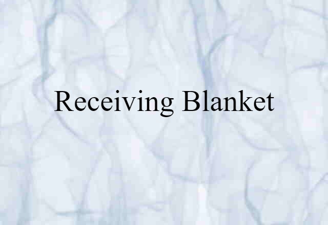 receiving blanket