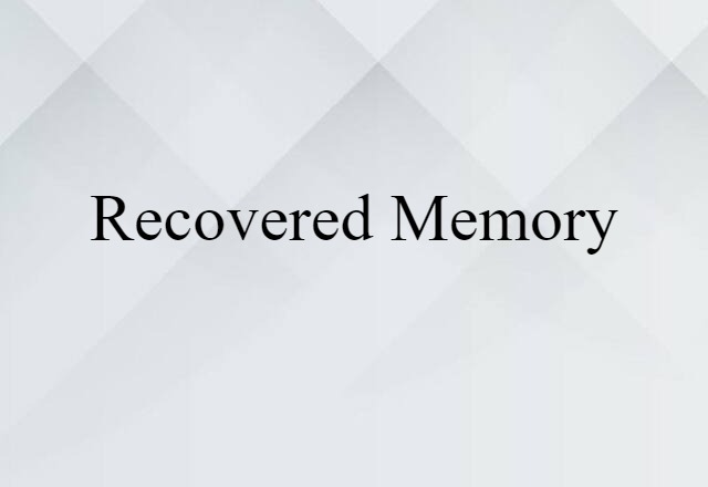 recovered memory