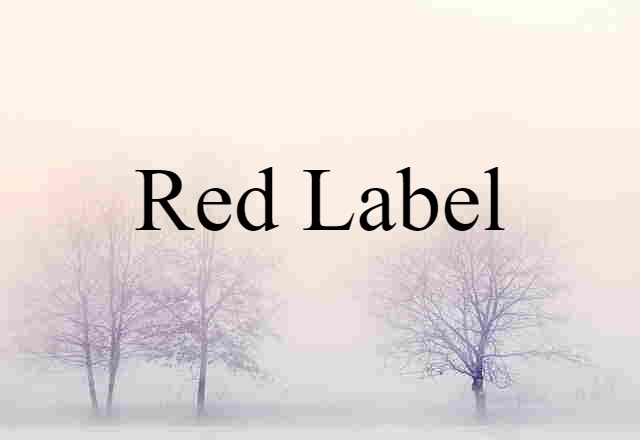 red label