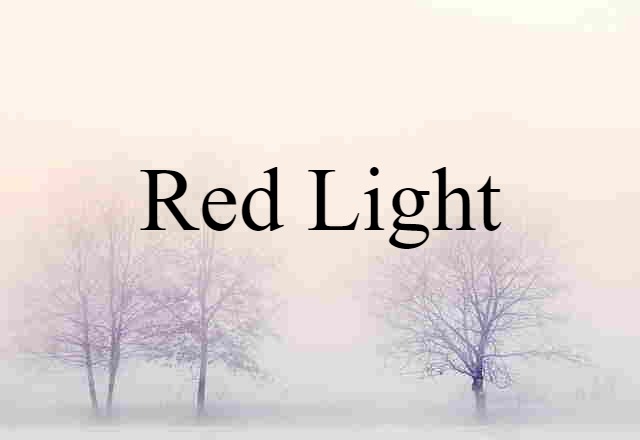 Red Light (noun) Definition, Meaning & Examples