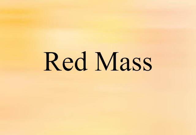 Red Mass