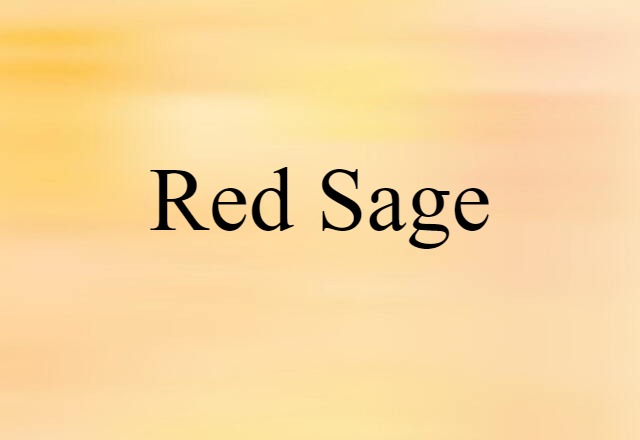 red sage