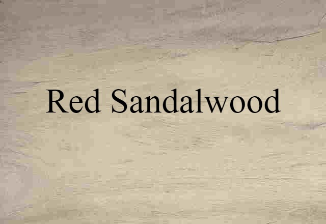 red sandalwood