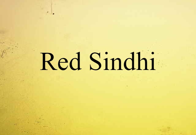 Red Sindhi