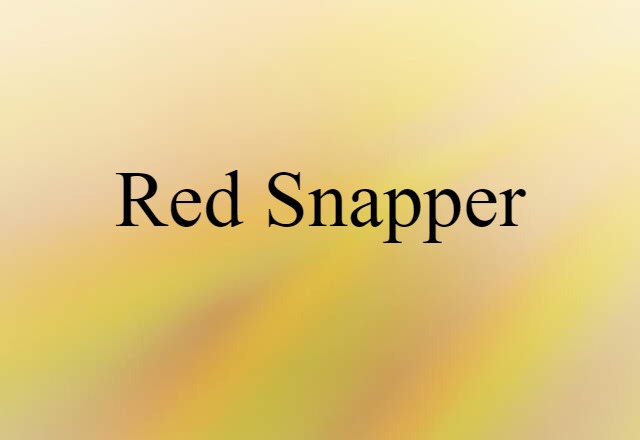 red snapper