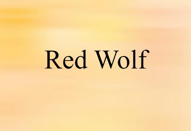 red wolf