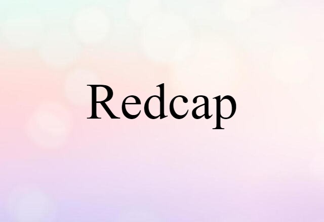 Redcap (noun) Definition, Meaning & Examples