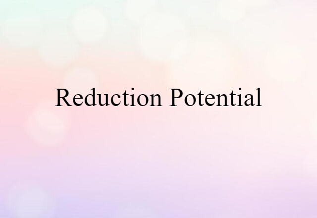 reduction potential