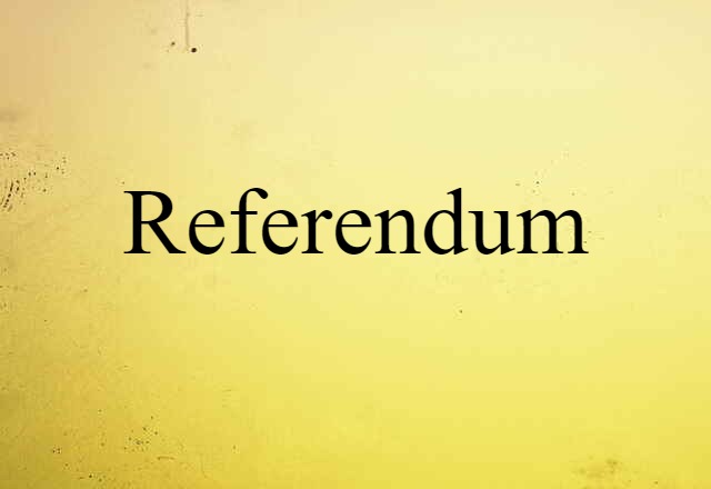 referendum