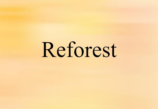 reforest