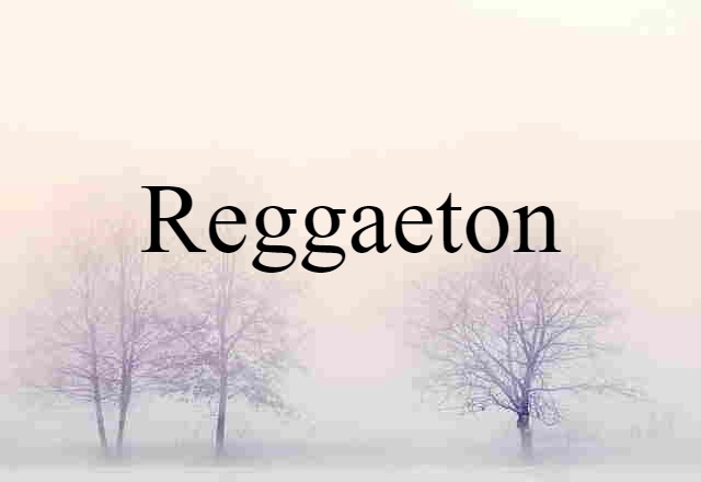 Reggaeton (noun) Definition, Meaning & Examples