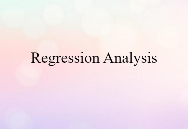 regression analysis