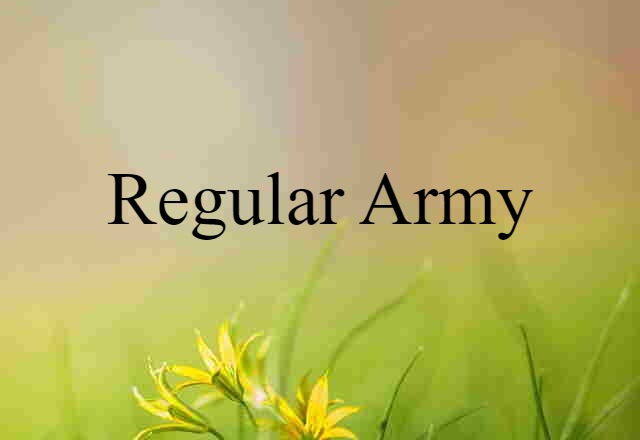 Regular Army