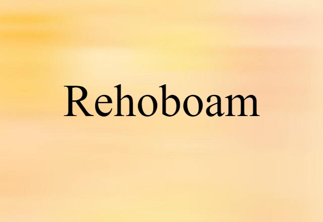 Rehoboam