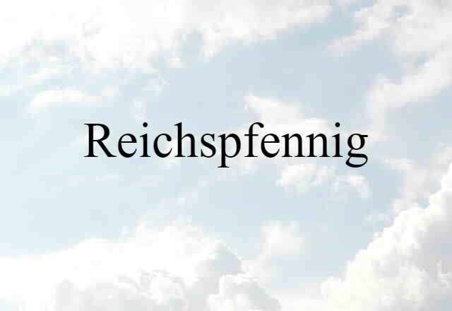 reichspfennig