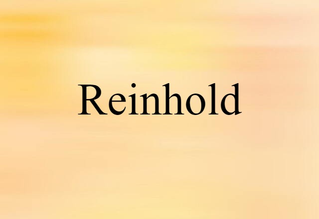 Reinhold