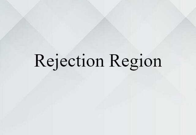 rejection region