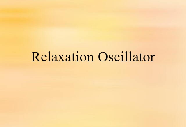 relaxation oscillator