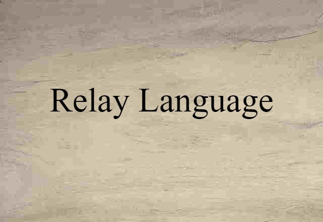 relay language