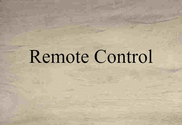 remote control