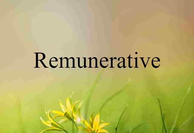 remunerative