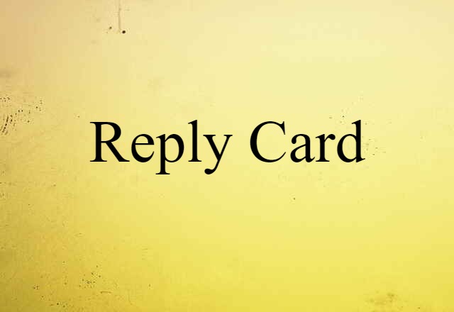 reply card