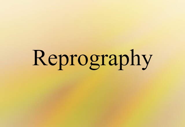 reprography