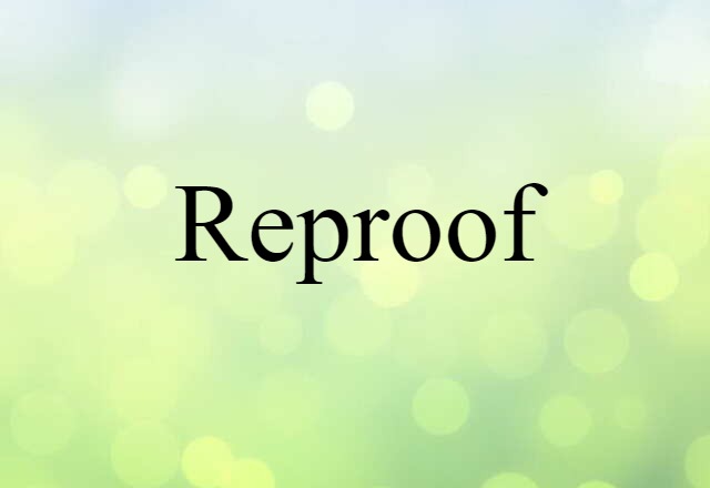 reproof