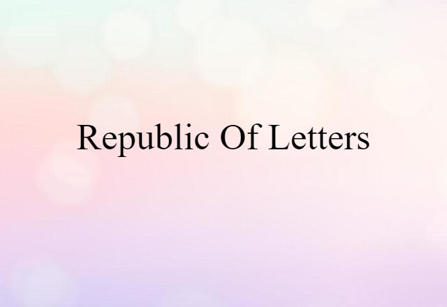 republic of letters