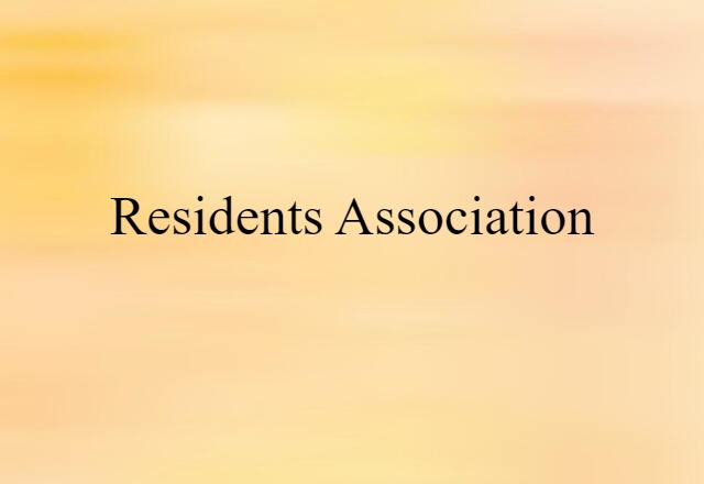 residents association