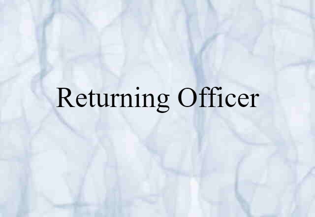 returning officer