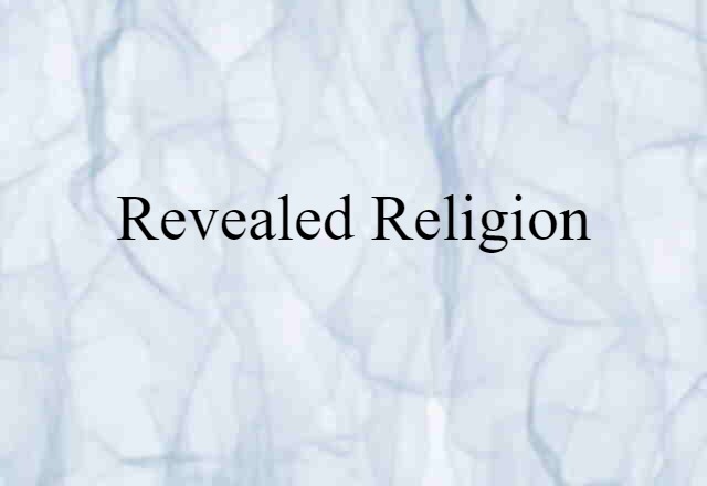 revealed religion